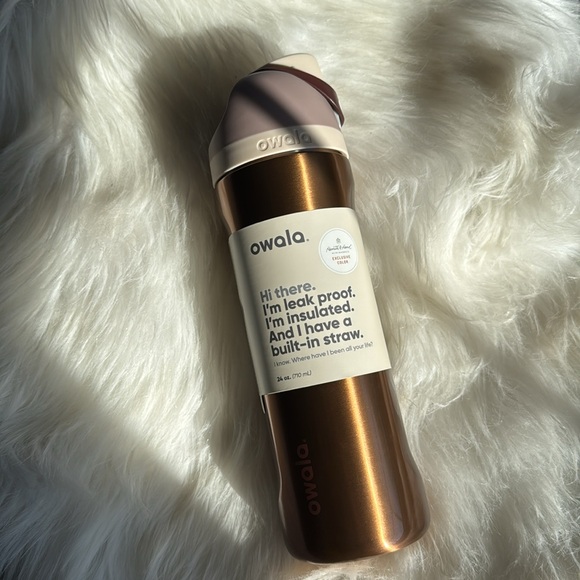 LAST ONE Owala Hearth & Hand Copper Bells 24oz FreeSip Limited Edition Exclusive - Picture 1 of 9